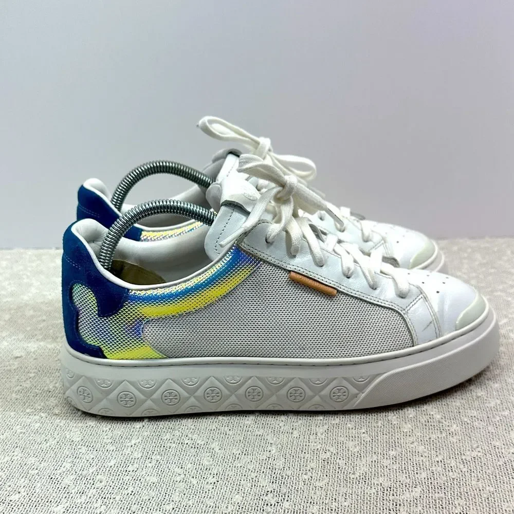 TORY BURCH Ladybug Lace Up Low Top Sneakers Shoes Women's 10.5